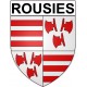 Rousies Sticker wappen, gelsenkirchen, augsburg, klebender aufkleber