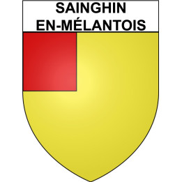 Sainghin-en-Mélantois 59 ville Stickers blason autocollant adhésif