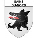 Sains-du-Nord 59 ville Stickers blason autocollant adhésif