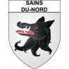Sains-du-Nord 59 ville Stickers blason autocollant adhésif