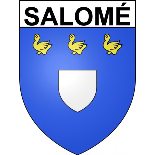 Pegatinas escudo de armas de Salomé adhesivo de la etiqueta engomada