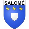 Pegatinas escudo de armas de Salomé adhesivo de la etiqueta engomada