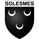 Solesmes Sticker wappen, gelsenkirchen, augsburg, klebender aufkleber