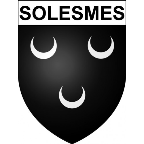 Solesmes Sticker wappen, gelsenkirchen, augsburg, klebender aufkleber