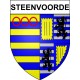 Pegatinas escudo de armas de Steenvoorde adhesivo de la etiqueta engomada