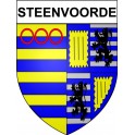 Pegatinas escudo de armas de Steenvoorde adhesivo de la etiqueta engomada