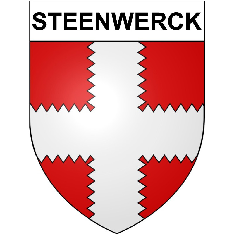 Steenwerck 59 ville Stickers blason autocollant adhésif