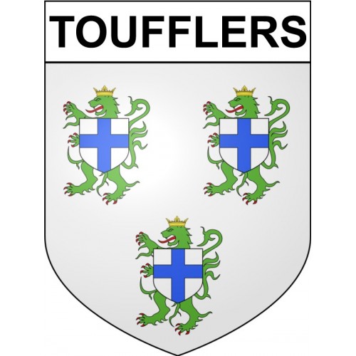 Toufflers 59 ville Stickers blason autocollant adhésif