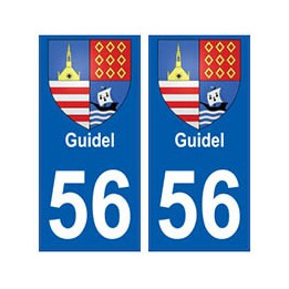 56 Guidel blason autocollant plaque stickers ville