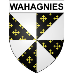 Wahagnies 59 ville Stickers blason autocollant adhésif