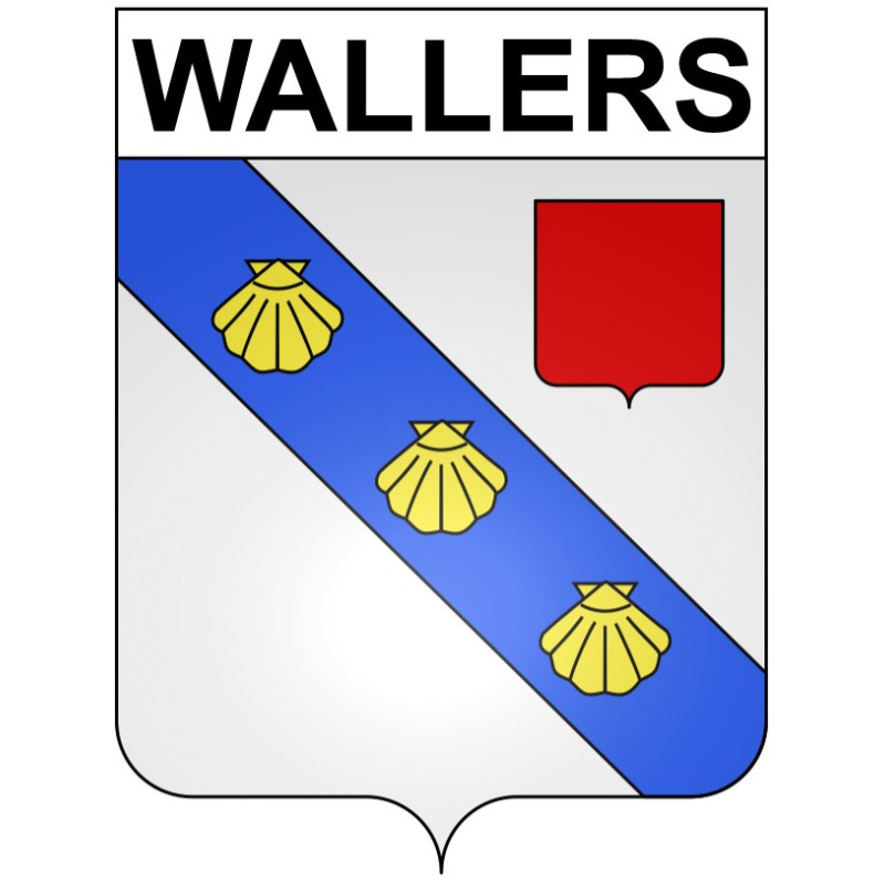 Wallers 59 ville Stickers blason autocollant adhésif