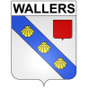 Wallers Sticker wappen, gelsenkirchen, augsburg, klebender aufkleber