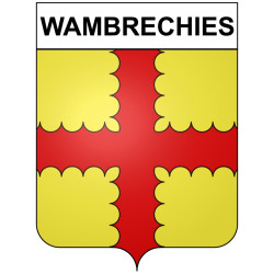 Wambrechies 59 ville Stickers blason autocollant adhésif