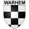 Pegatinas escudo de armas de Warhem adhesivo de la etiqueta engomada