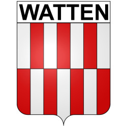 Watten 59 ville Stickers blason autocollant adhésif