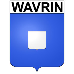 Wavrin 59 ville Stickers blason autocollant adhésif