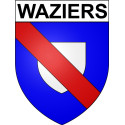 Pegatinas escudo de armas de Waziers adhesivo de la etiqueta engomada