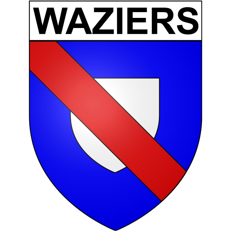 Waziers 59 ville Stickers blason autocollant adhésif