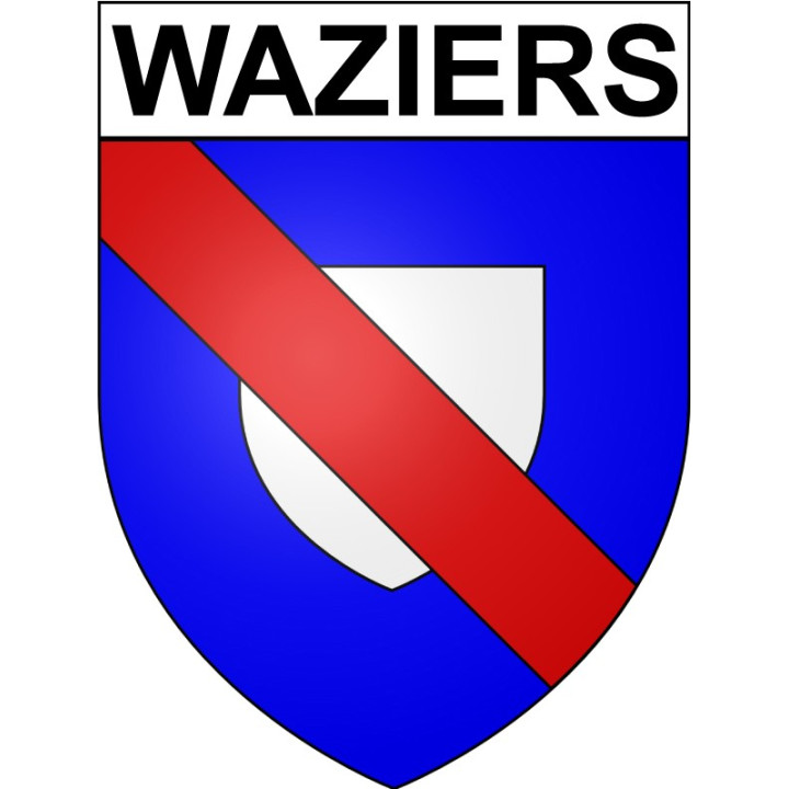 Pegatinas escudo de armas de Waziers adhesivo de la etiqueta engomada
