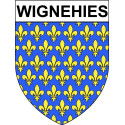 Wignehies 59 ville Stickers blason autocollant adhésif