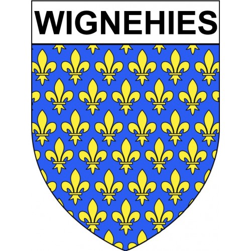 Wignehies Sticker wappen, gelsenkirchen, augsburg, klebender aufkleber