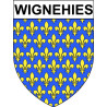 Stickers coat of arms Wignehies adhesive sticker