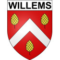 Willems Sticker wappen, gelsenkirchen, augsburg, klebender aufkleber