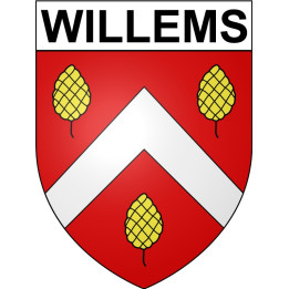 Willems 59 ville Stickers blason autocollant adhésif