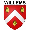 Willems 59 ville Stickers blason autocollant adhésif