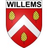 Pegatinas escudo de armas de Willems adhesivo de la etiqueta engomada