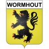 Wormhout Sticker wappen, gelsenkirchen, augsburg, klebender aufkleber