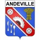 Andeville 60 ville Stickers blason autocollant adhésif