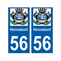 56 Hennebont blason autocollant plaque stickers ville