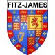 Fitz-James 60 ville Stickers blason autocollant adhésif