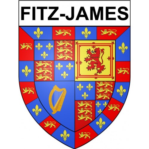 Fitz-James 60 ville Stickers blason autocollant adhésif