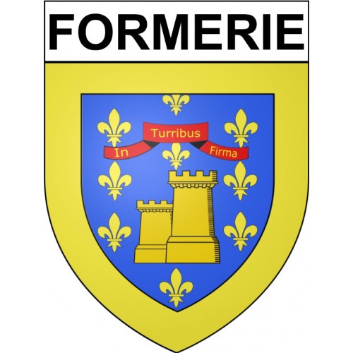 Stickers coat of arms Formerie adhesive sticker
