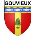 Gouvieux 60 ville Stickers blason autocollant adhésif