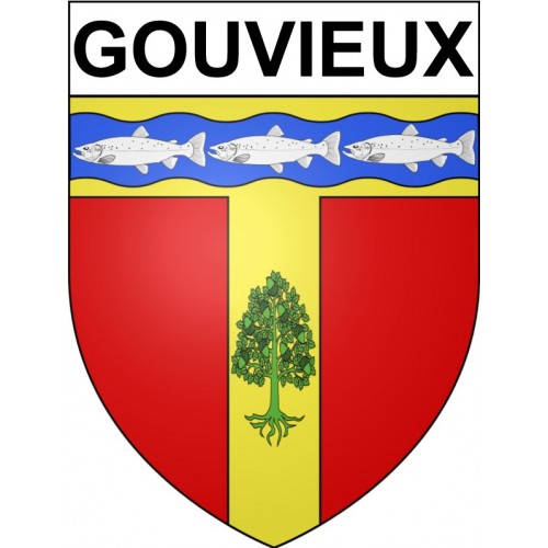 Gouvieux Sticker wappen, gelsenkirchen, augsburg, klebender aufkleber
