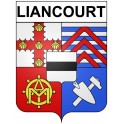 Liancourt 60 ville Stickers blason autocollant adhésif