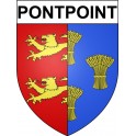 Pontpoint 60 ville Stickers blason autocollant adhésif