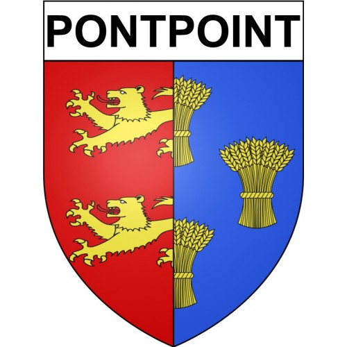Pontpoint 60 ville Stickers blason autocollant adhésif