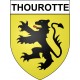 Thourotte 60 ville Stickers blason autocollant adhésif