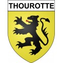 Thourotte 60 ville Stickers blason autocollant adhésif