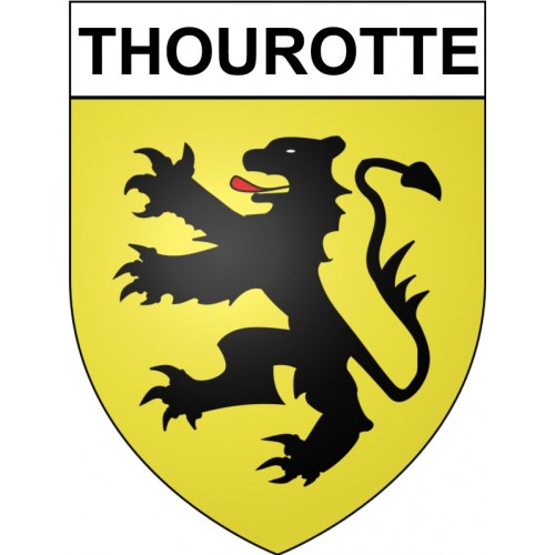 Thourotte 60 ville Stickers blason autocollant adhésif