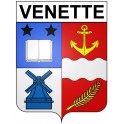 Venette 60 ville Stickers blason autocollant adhésif