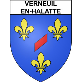 Verneuil-en-Halatte Sticker wappen, gelsenkirchen, augsburg, klebender aufkleber