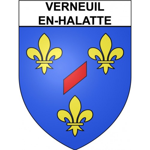 Verneuil-en-Halatte 60 ville Stickers blason autocollant adhésif