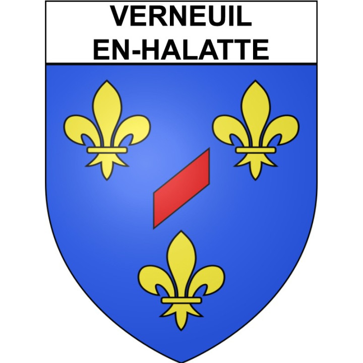 Verneuil-en-Halatte Sticker wappen, gelsenkirchen, augsburg, klebender aufkleber
