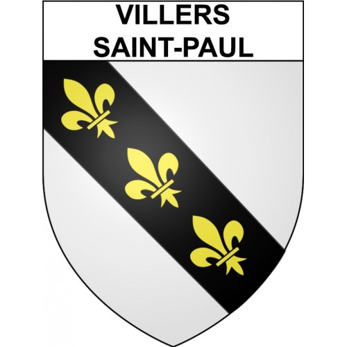 Villers-Saint-Paul 60 ville Stickers blason autocollant adhésif