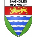 Bagnoles-de-l'Orne 61 ville Stickers blason autocollant adhésif